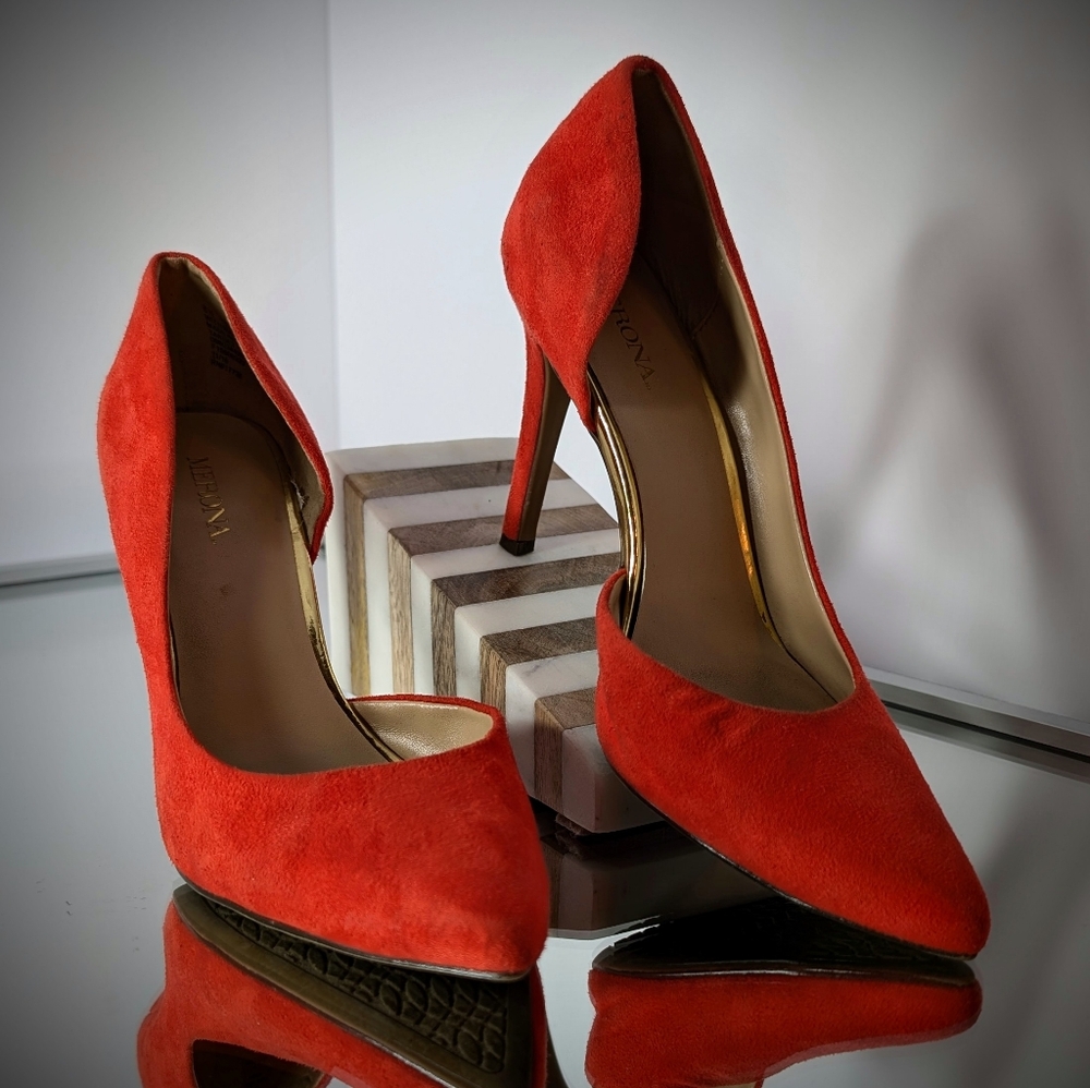 Red Suede Heels